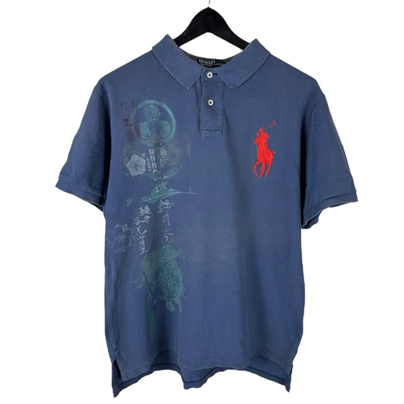 Vintage Y2K Polo Ralph Lauren Big Pony Chief Keef Style Shirt Size 2XL